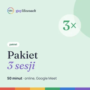 Pakiet 3 sesji, 50 minut – coaching online dla gejów