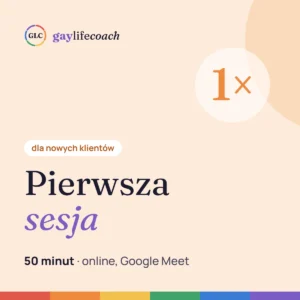 Pierwsza sesja, 50 minut – coaching online dla gejów